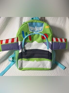DISNEY Buzz Lightyear Backpack - Green & White NWOT